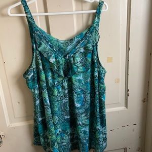 Avenue turquoise paisley camisole